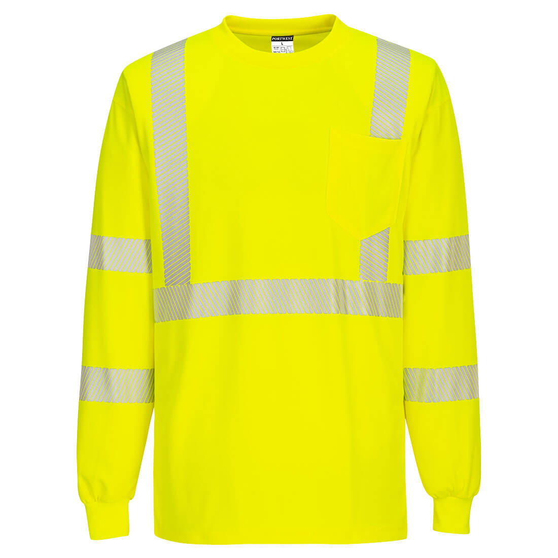 Hi-Vis Segmented Tape T-Shirt L/S