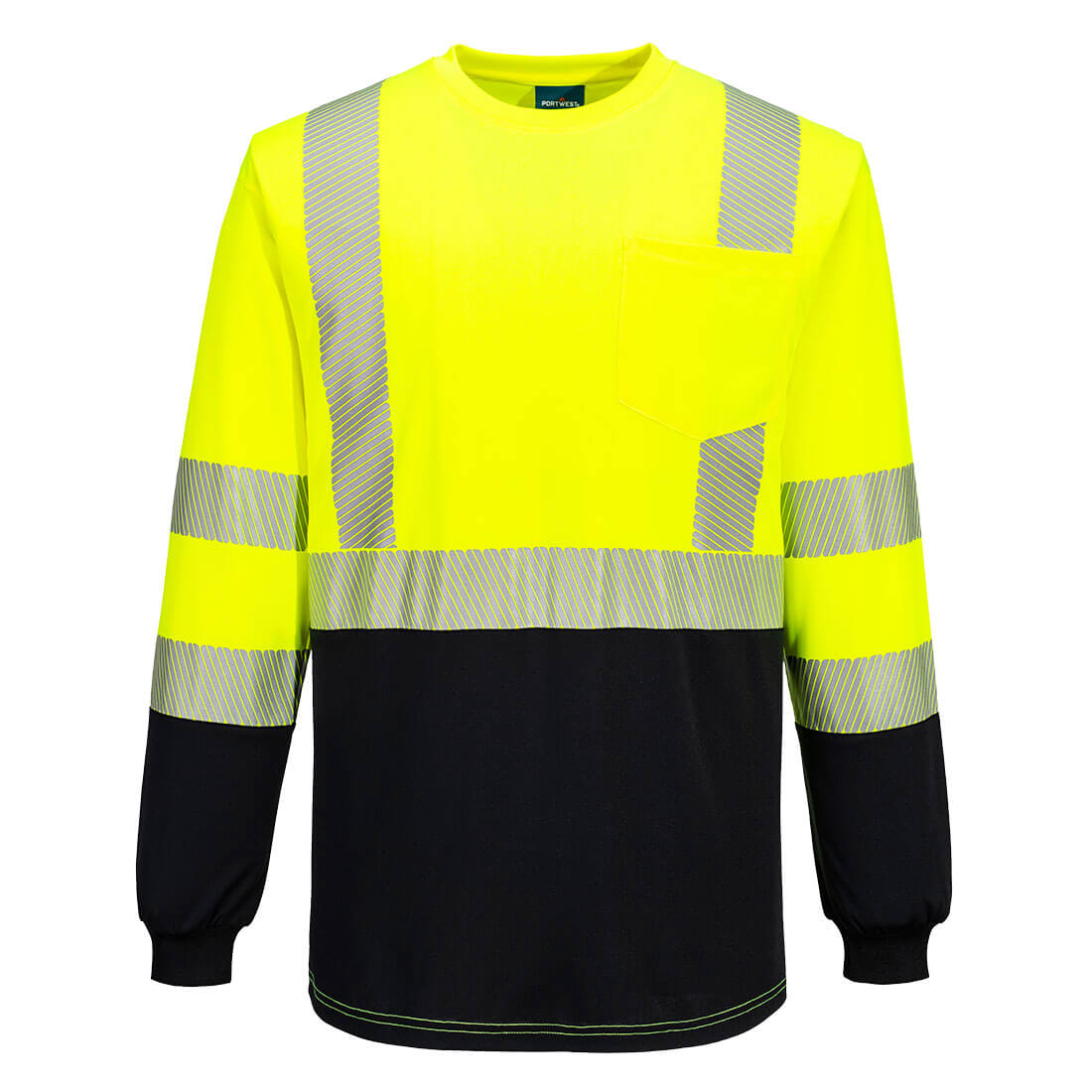 Hi-Vis Segmented Tape Contrast T-Shirt L/S