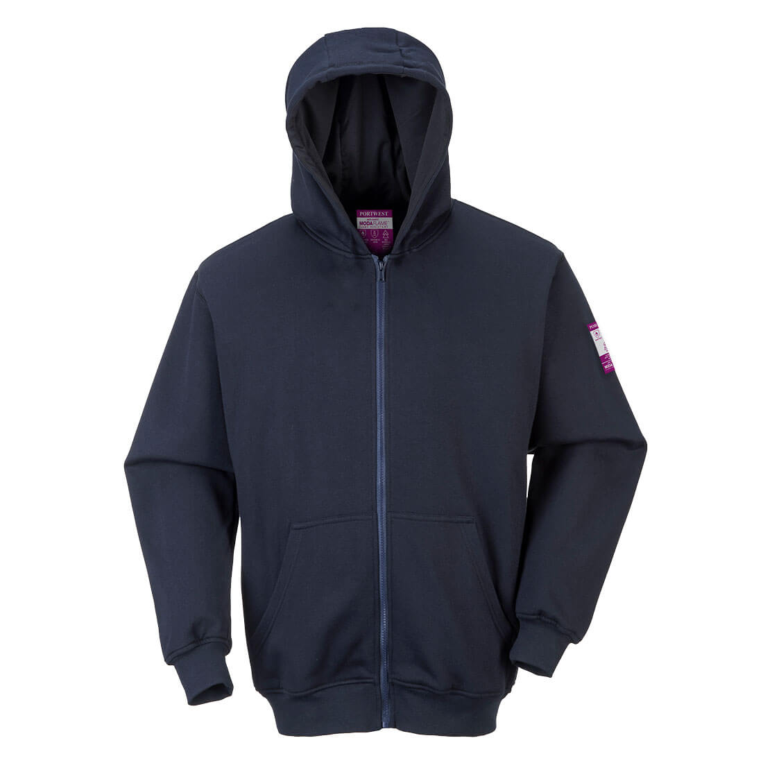 Modaflame Knit Zipper-Front Hooded FR Sweatshirt