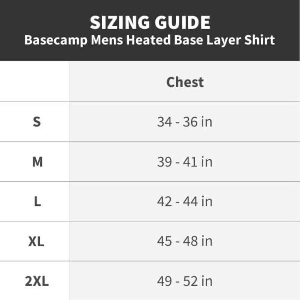 Basecamp Mens Heated Base Layer Shirt