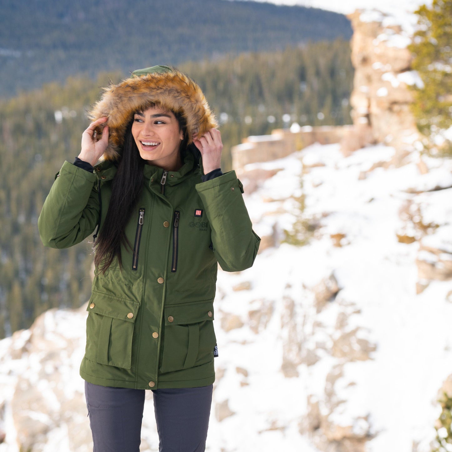 Arcadia Womens Heated Parka