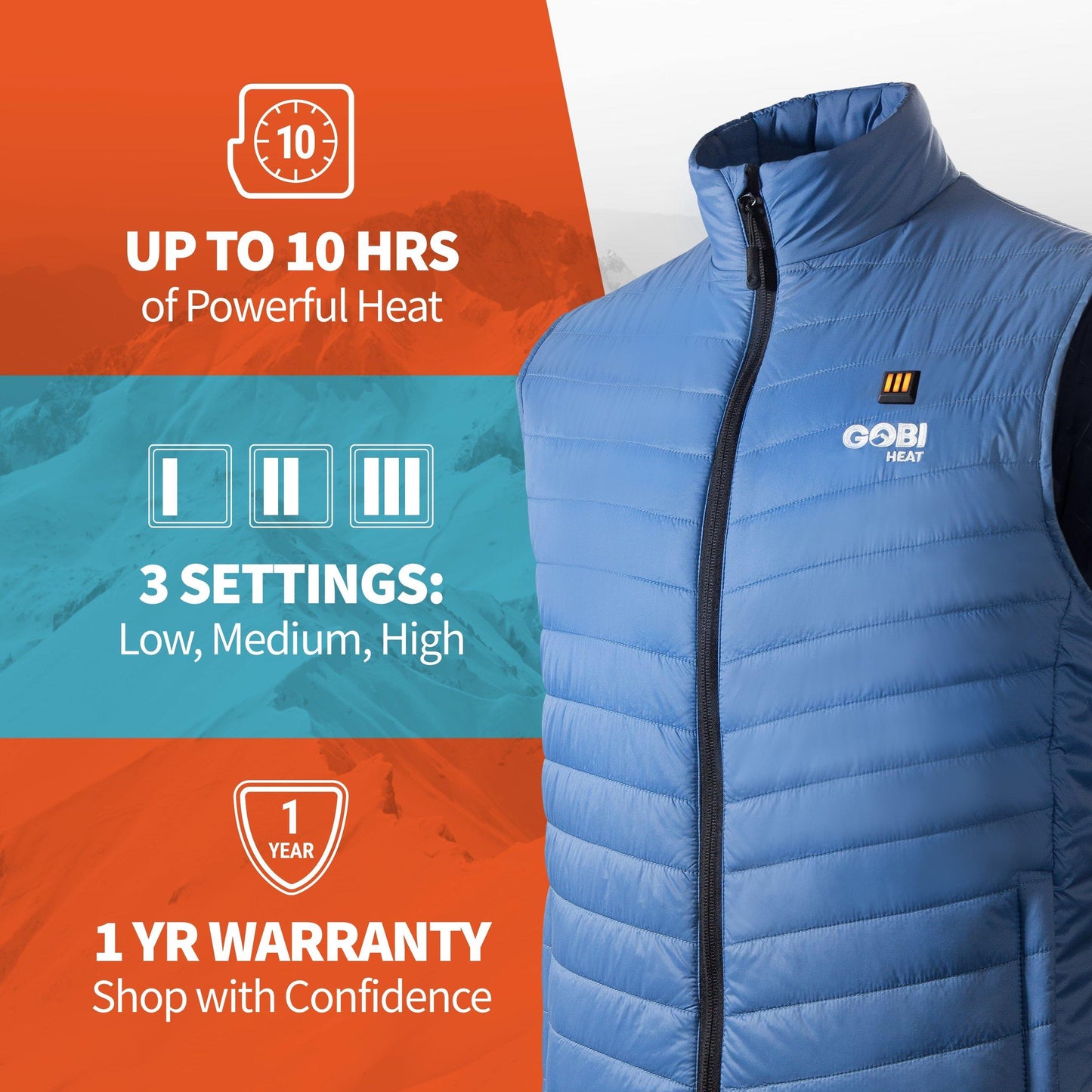 Dune Mens Heated Vest