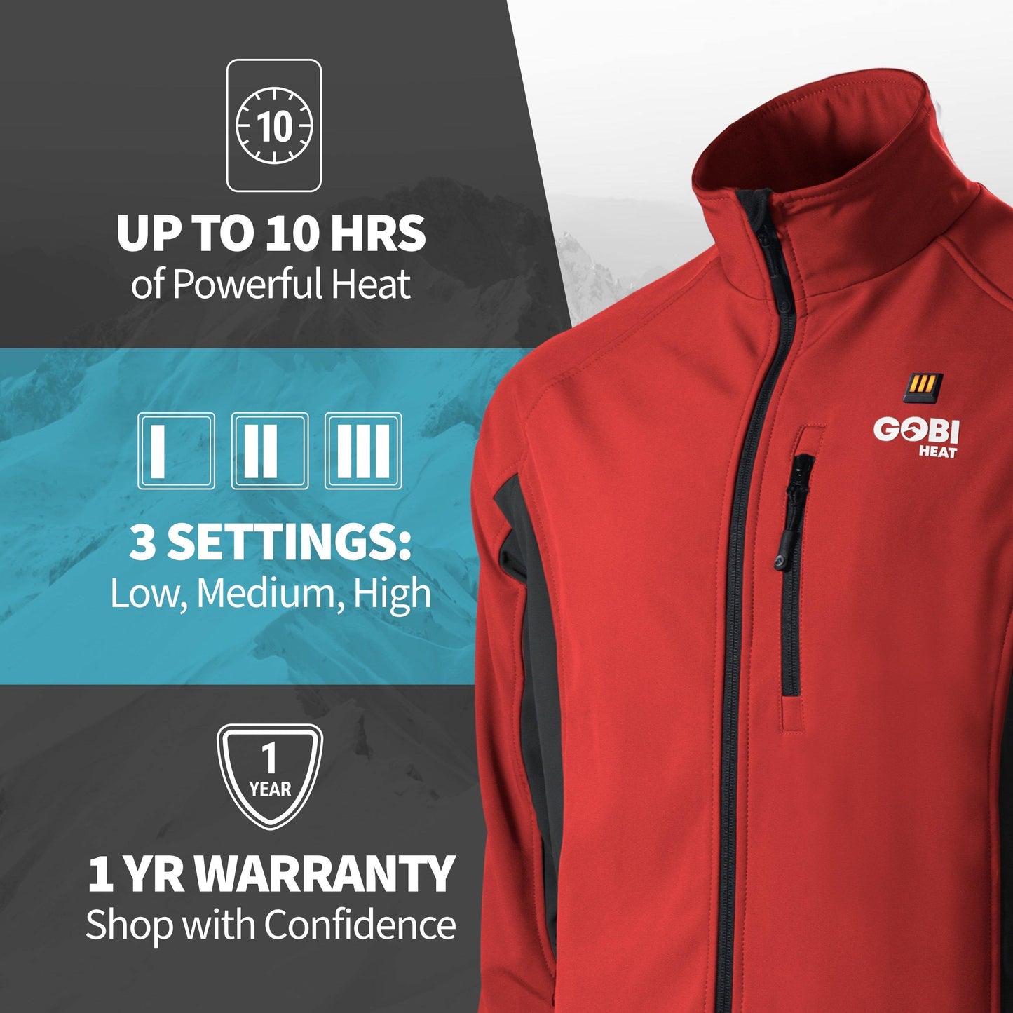 Sahara Mens Heated Jacket