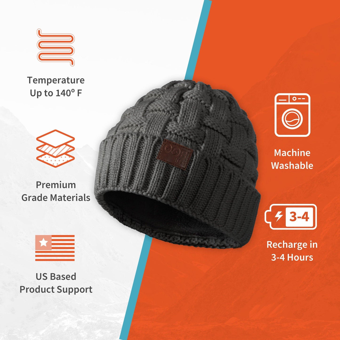 Crest Womens Heated Beanie