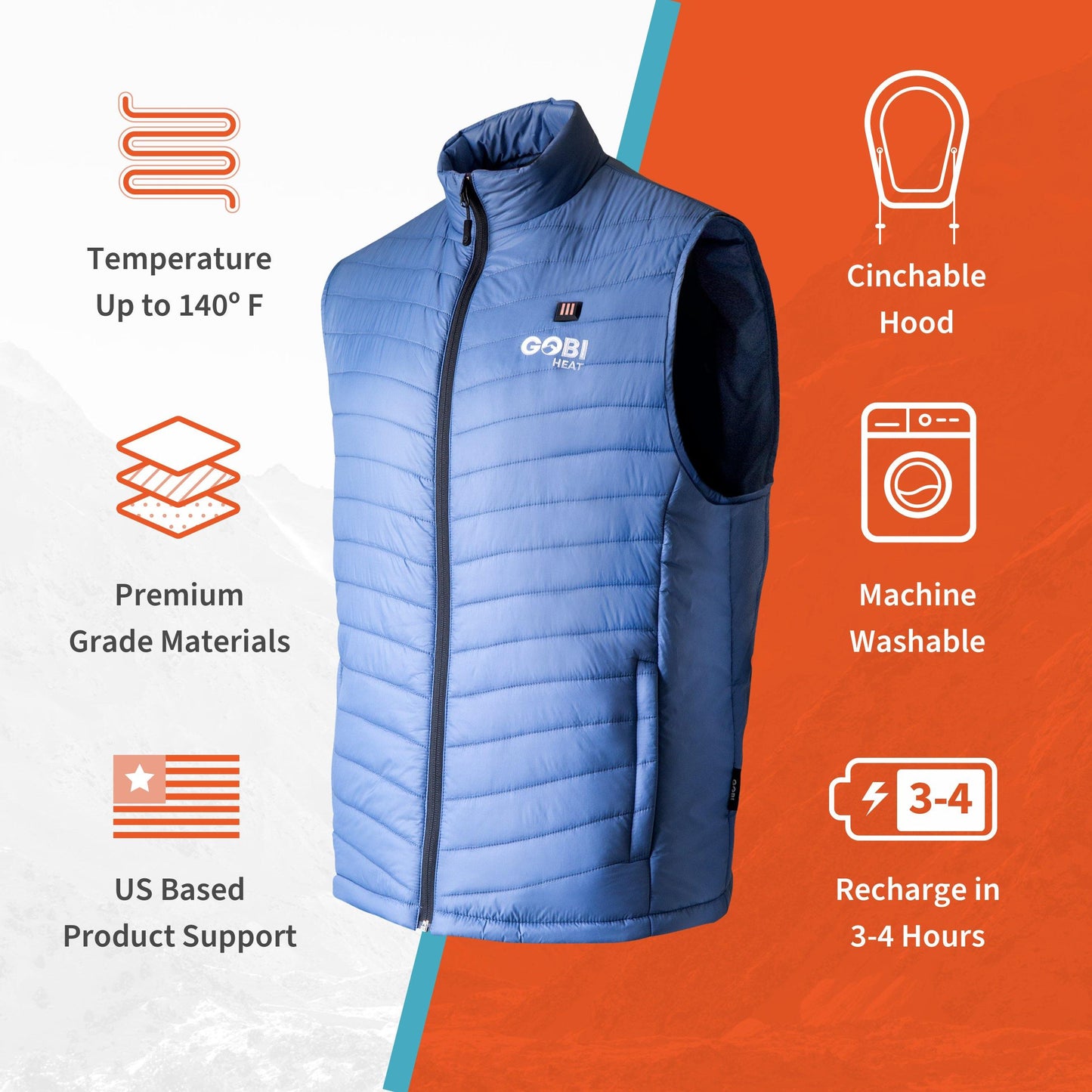 Dune Mens Heated Vest