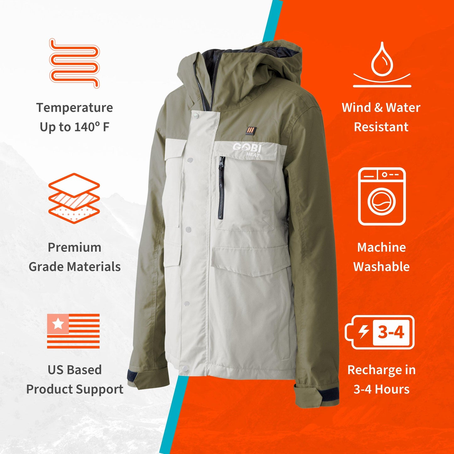 Shift Womens Heated Snowboard Jacket