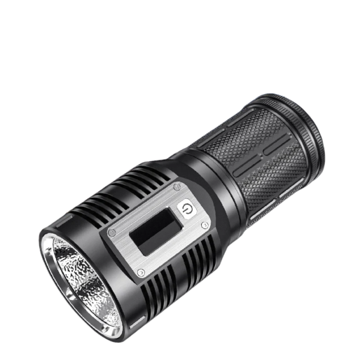 NEW for 2023 - SuperFire M5 36Watt USB-C Rechargeable Flashlight with LED Display and Cell Phone Charging