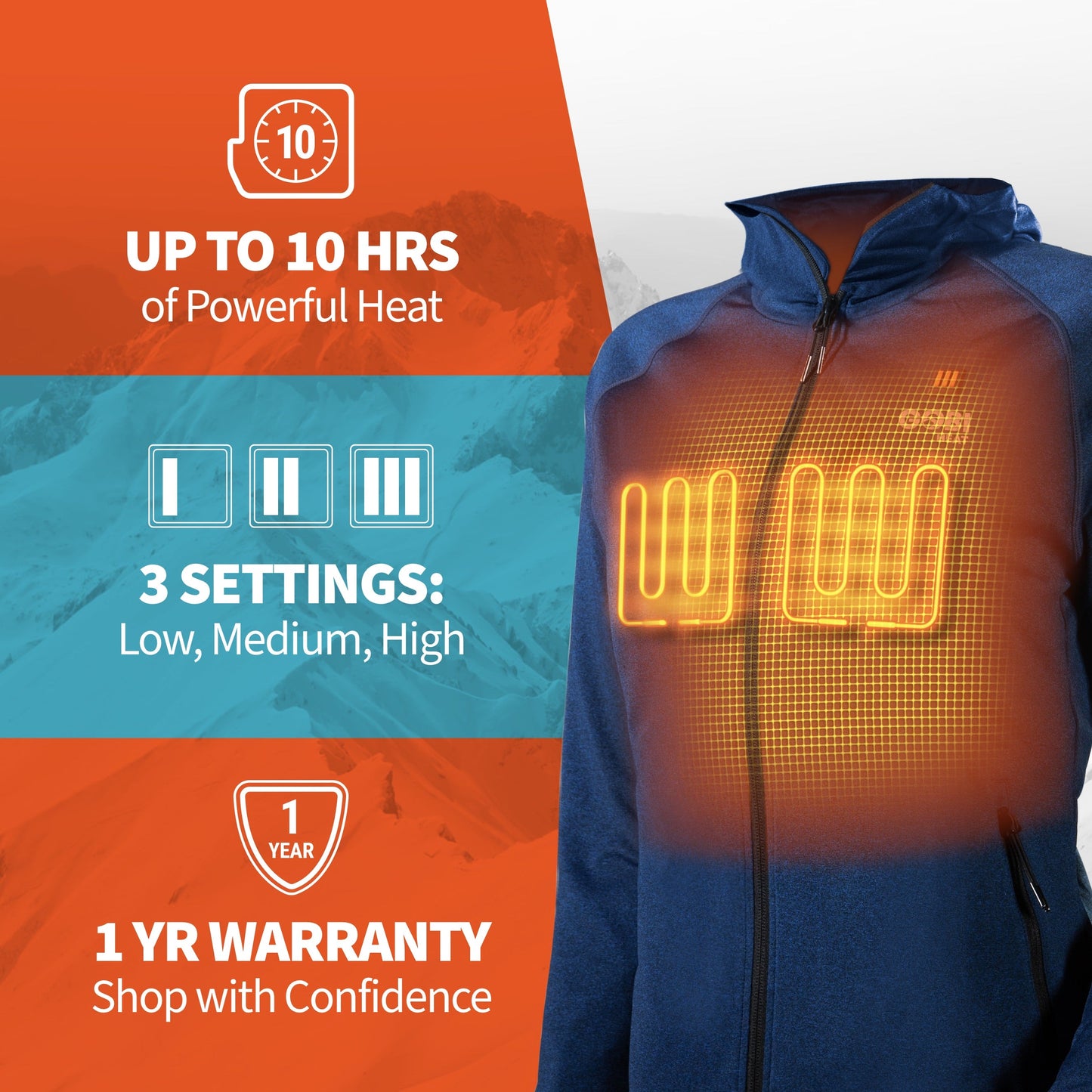 Apex Womens Heated Tech Hoodie