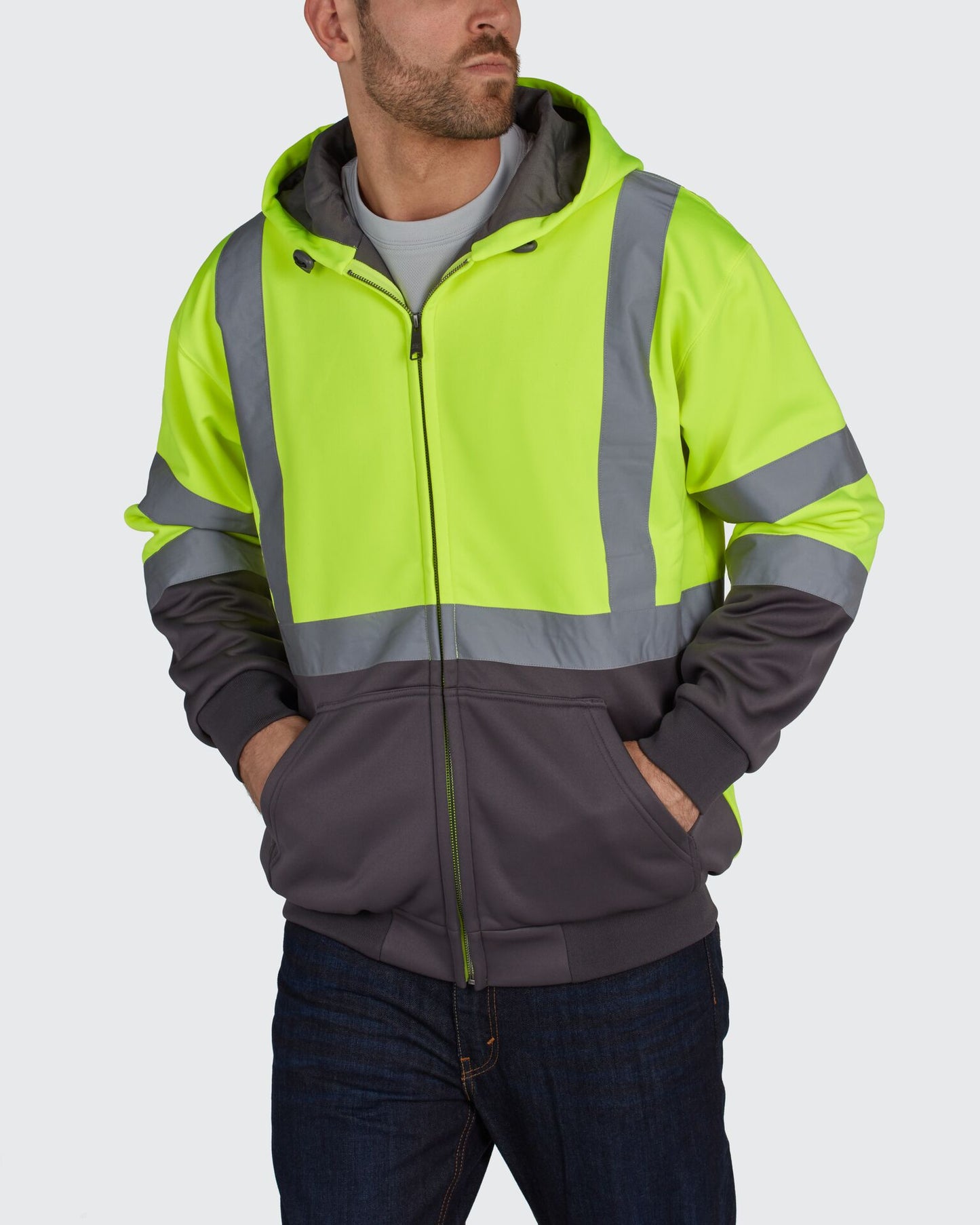 HiVis Soft Shell Full Zip Hoodie