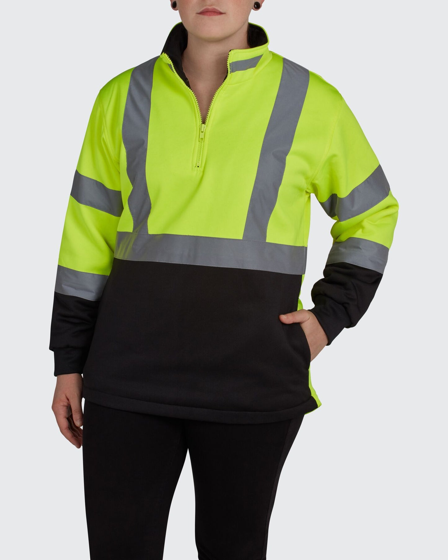 HiVis Women's 1/4 Zip Soft Shell