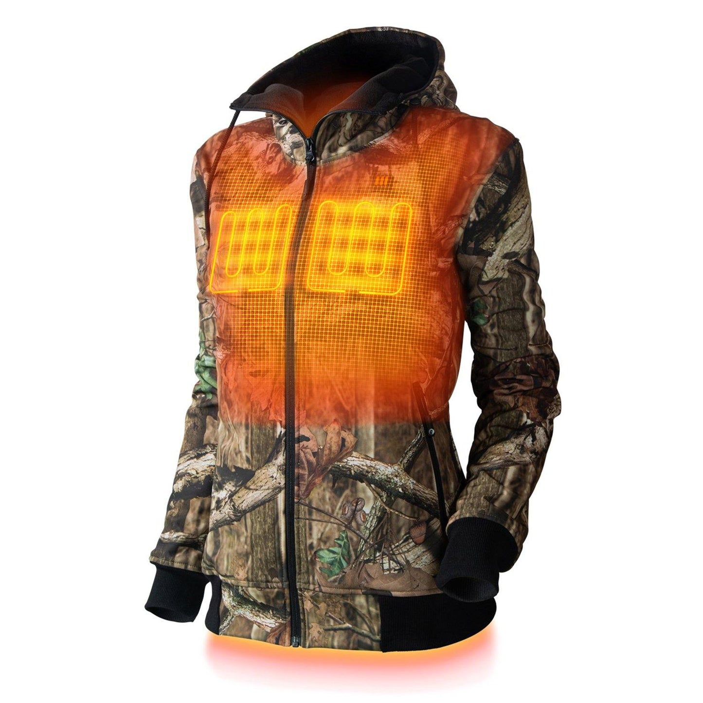 Shadow Womens Heated Hunting Hoodie - Mossy Oak® Camo