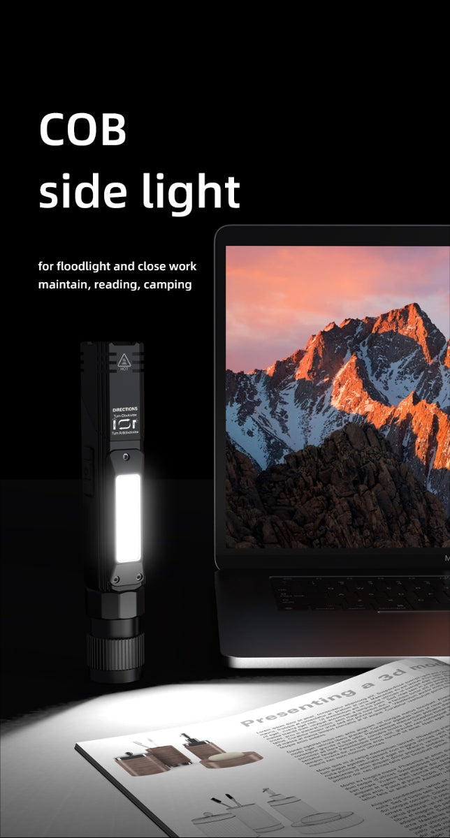 SuperFire G19 Rechargeable USB Flashlight