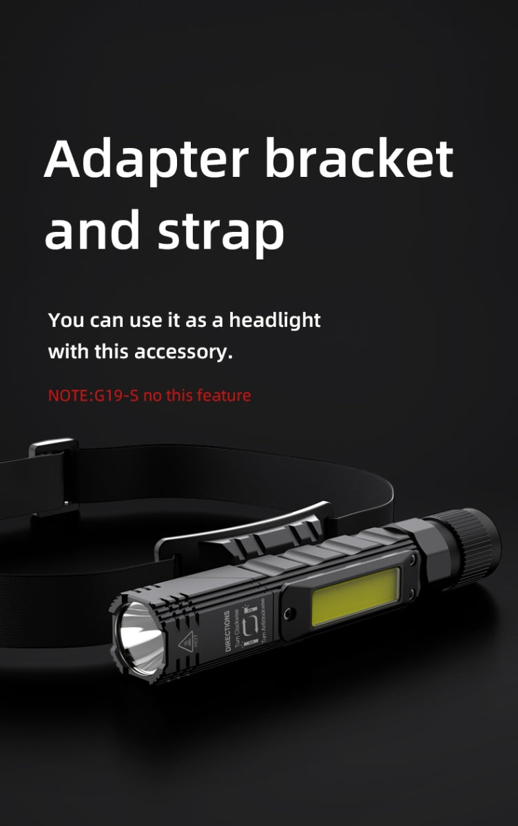 SuperFire G19 Rechargeable USB Flashlight