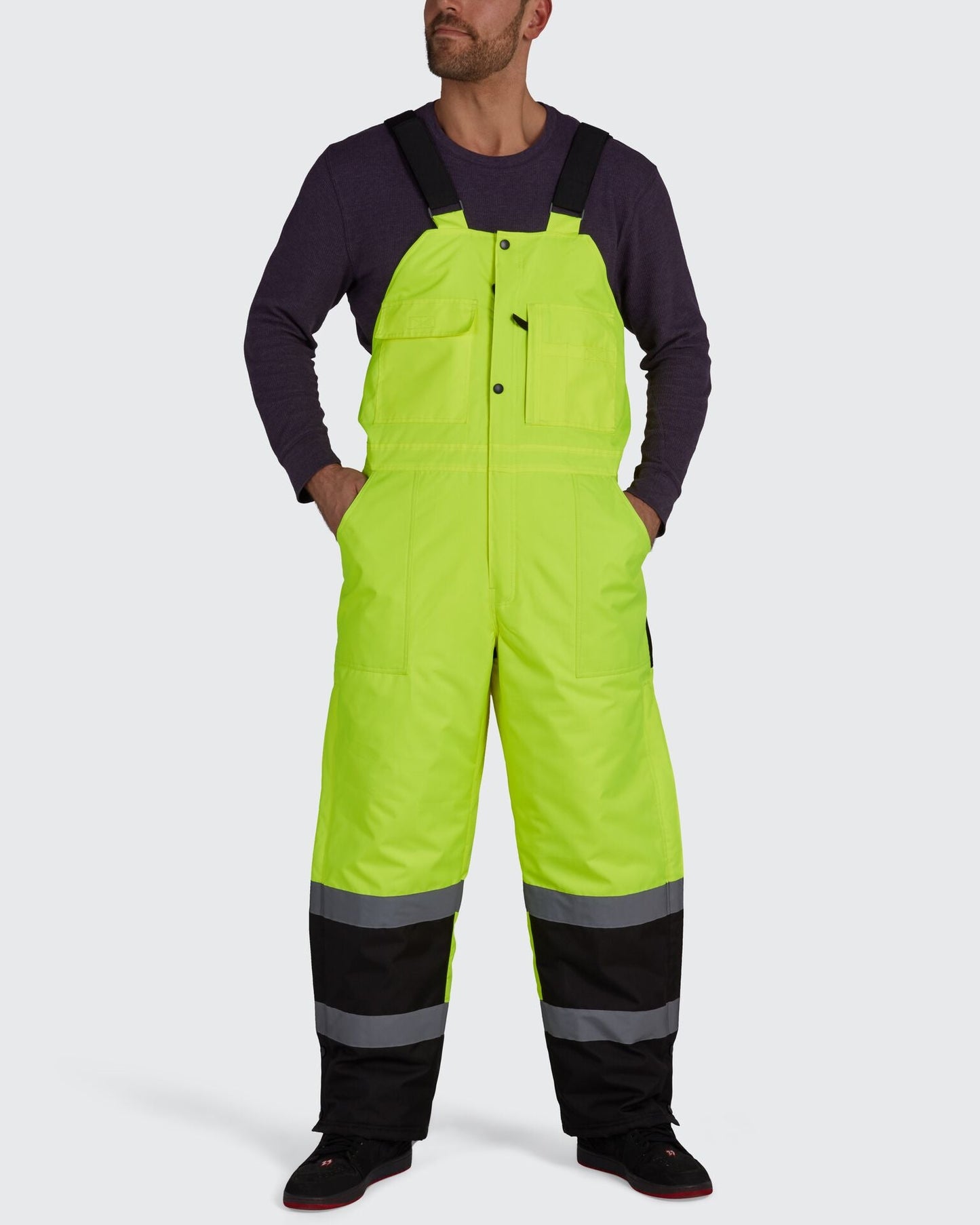 HiVis Lined Bib Overalls