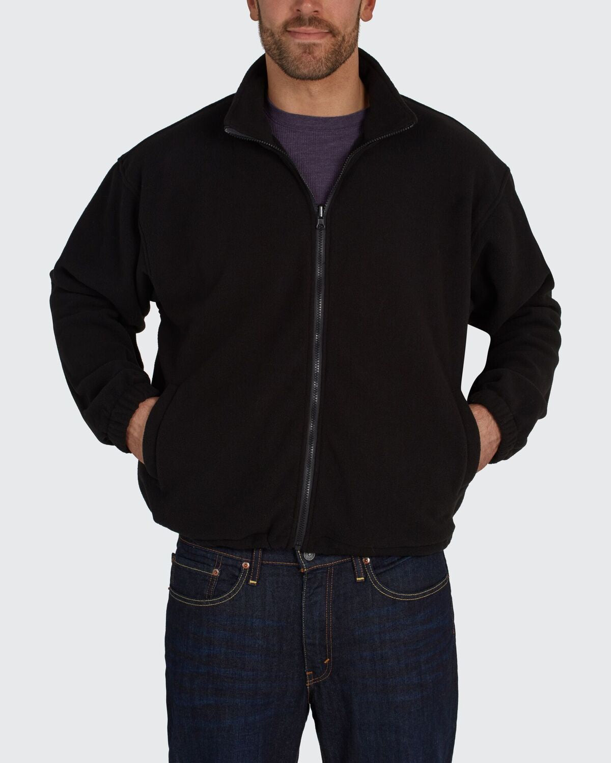 HiVis Bomber Jacket with Removable Fleece & Teflon Fabric Protector - Yellow