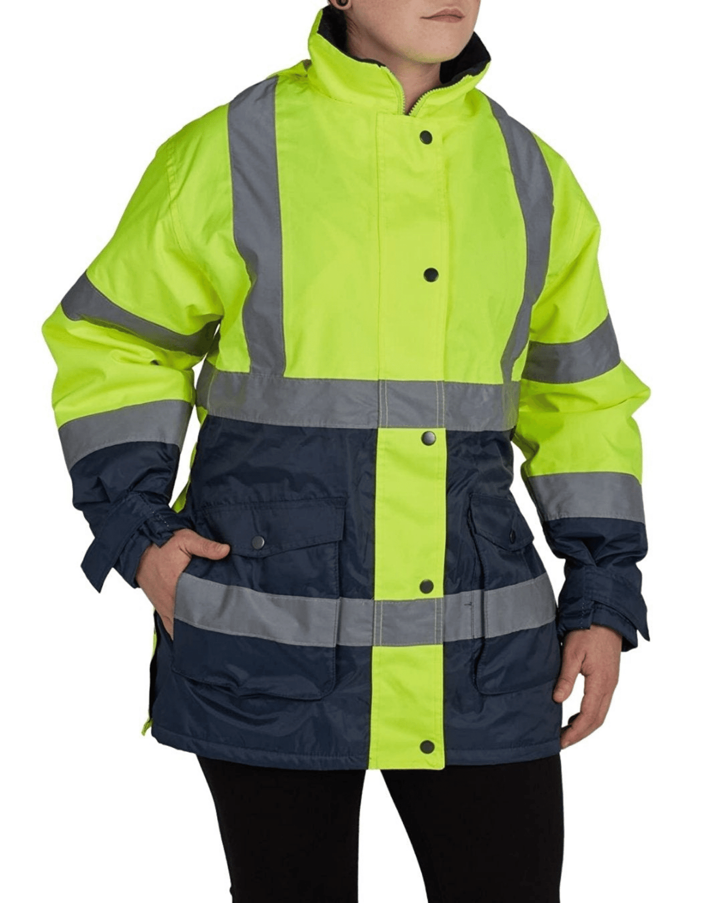 UHV664 HiVis Women's Parka with Teflon Fabric Protector