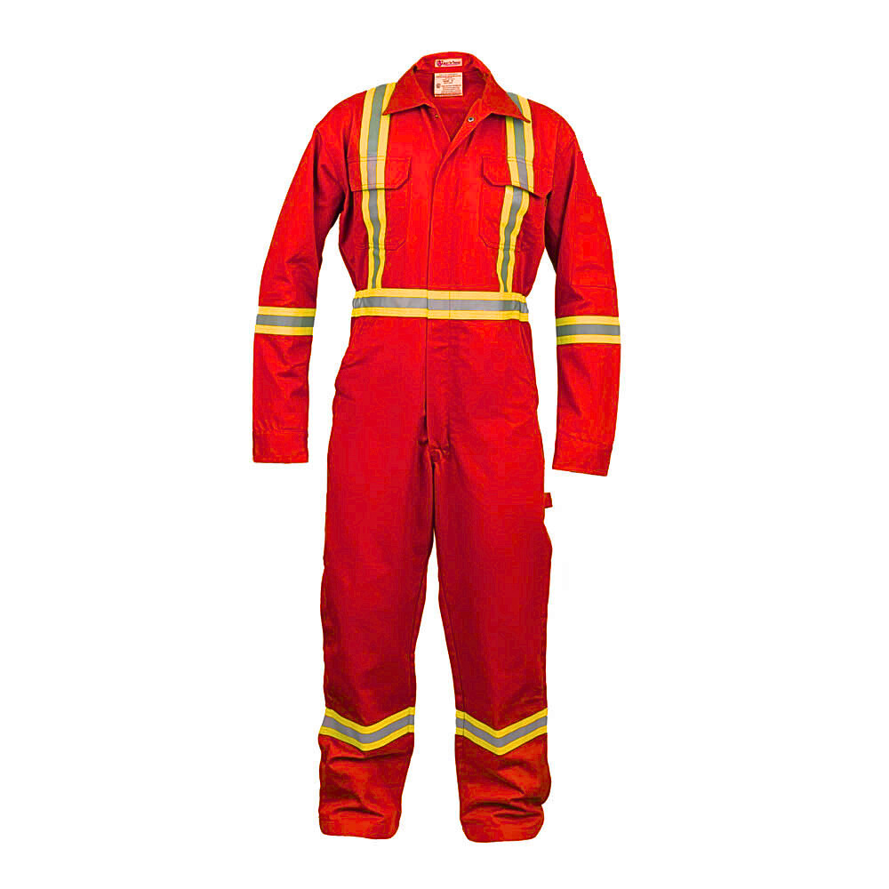 Flame Resistant High Visibility Hi Vis Coverall - 88% C /12% N