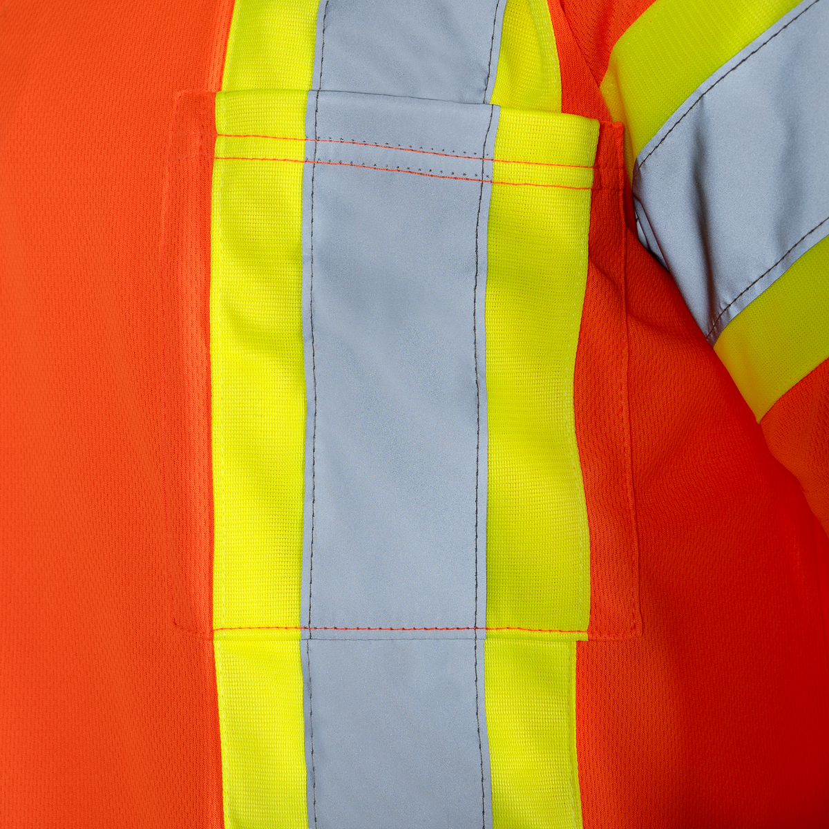 Hi-Vis X-Back Reflective Two-Tone Safety Polo Shirt