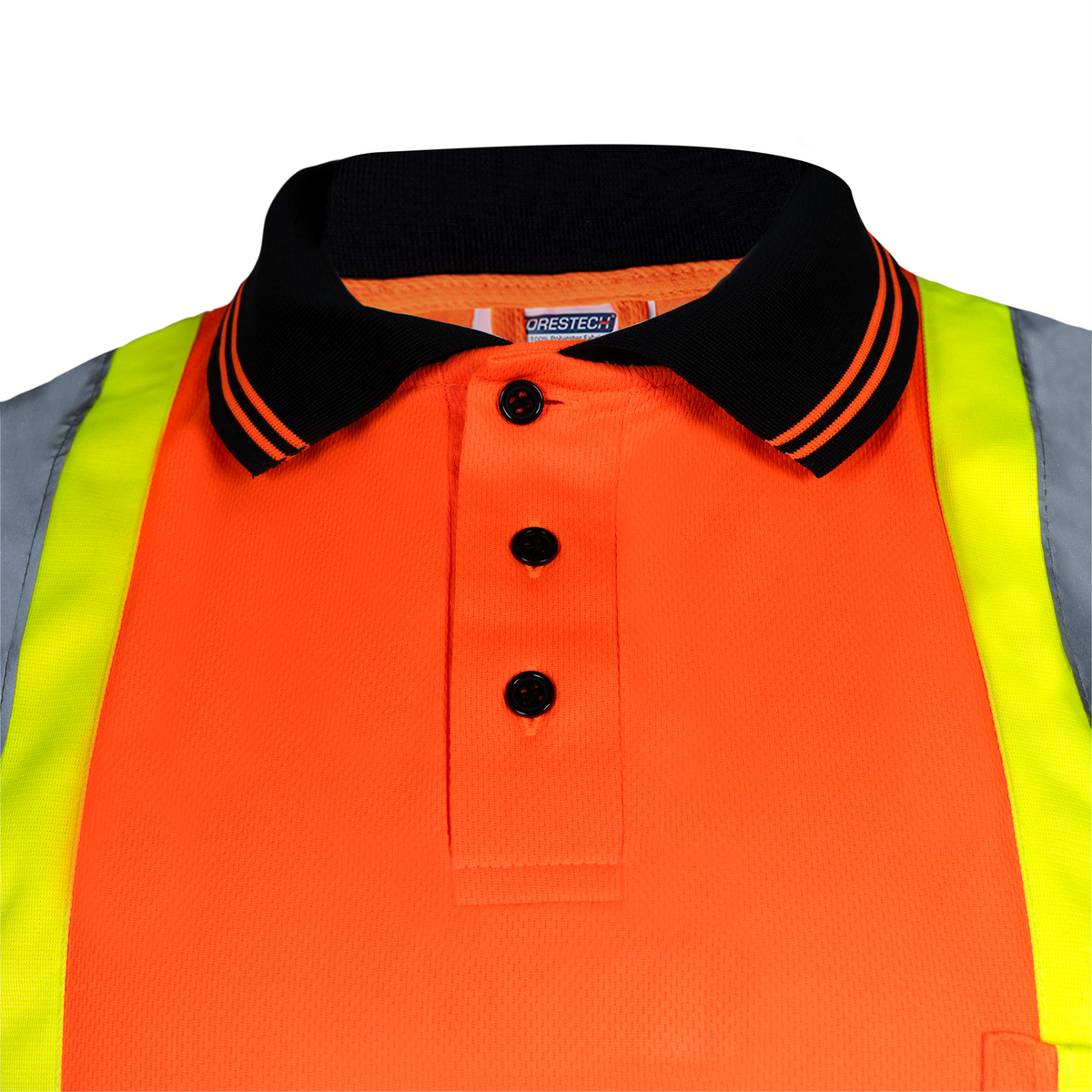 Hi-Vis X-Back Reflective Two-Tone Safety Polo Shirt