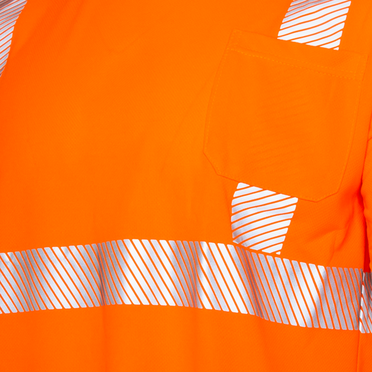 Jorestech Heat Transfer Reflective Safety Shirt with Pocket – Class 2 Compliant