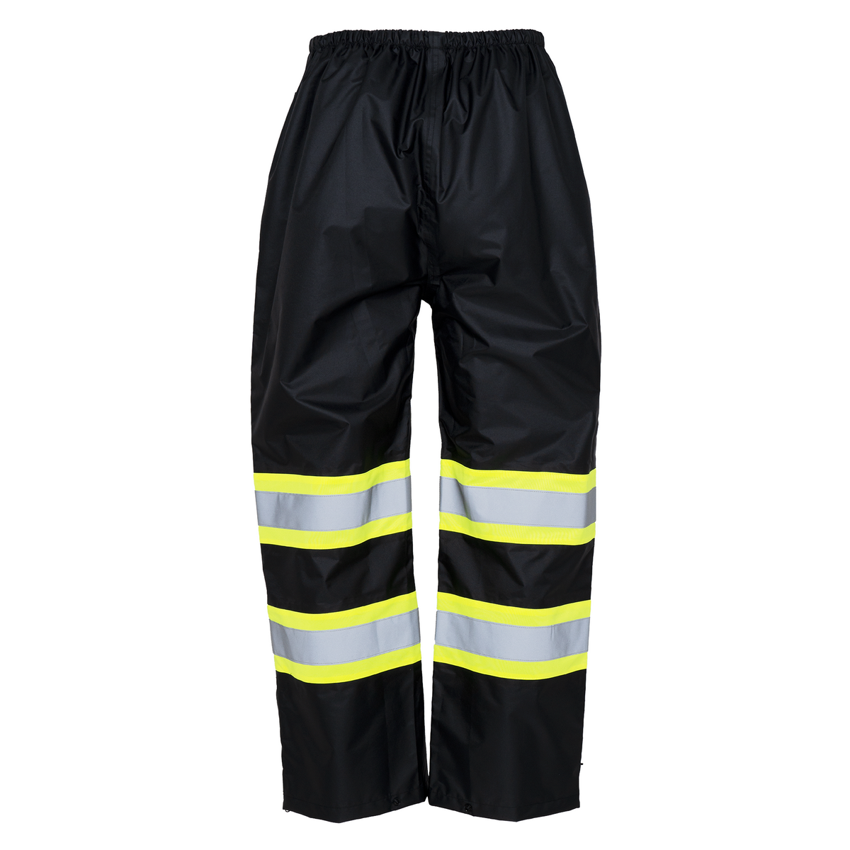 Hi-Vis Two Tone Orange/Black Rain Pants with Reflective Strips