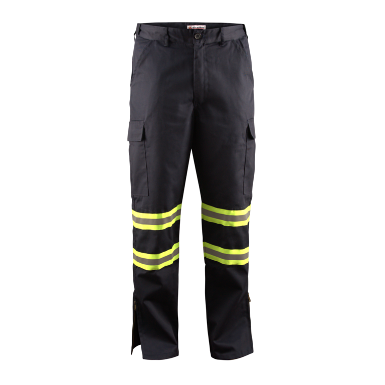 High Visibility Safety Flex Fit Work Pant/Trouser w / Leg Zipper