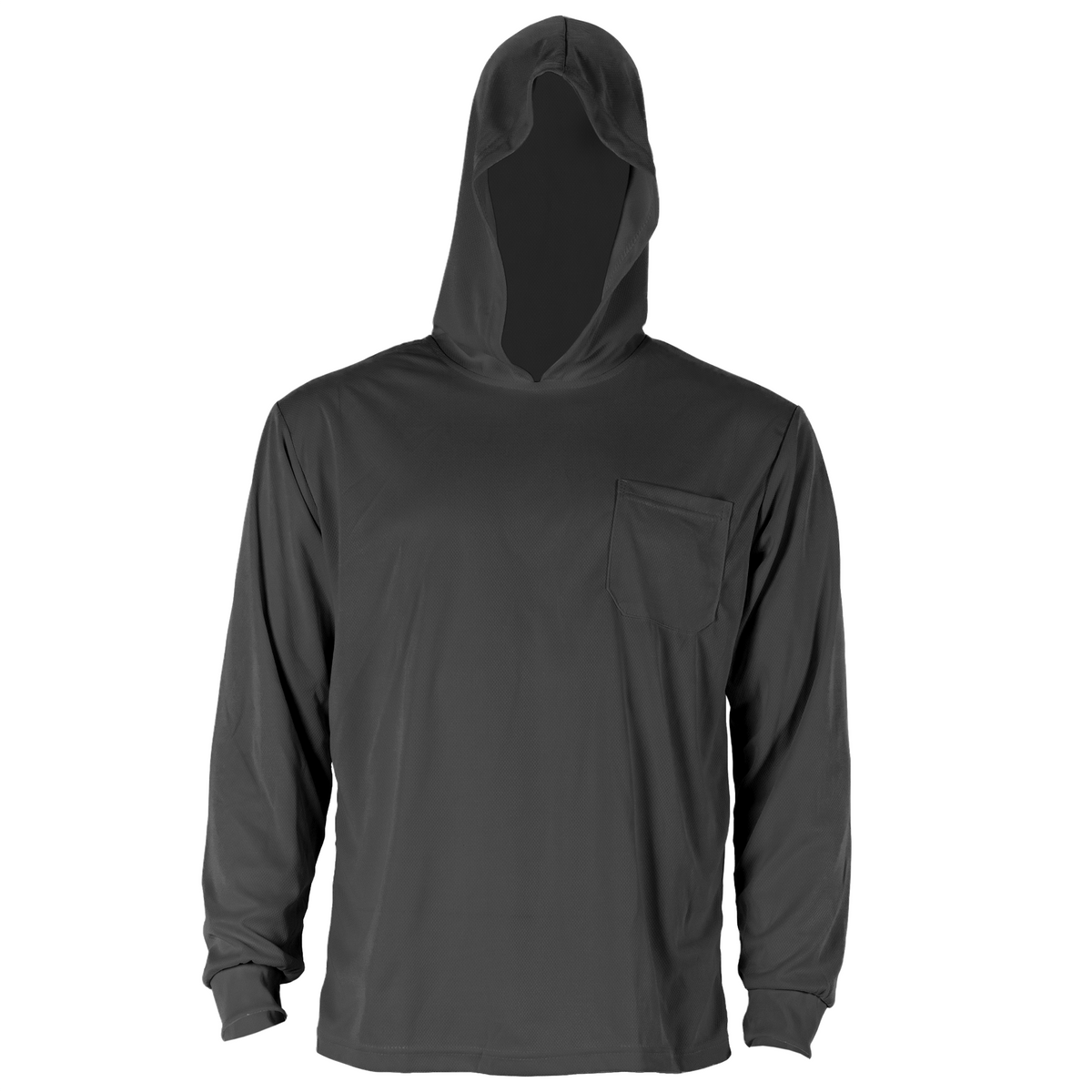 Hi-Vis Safety Long Sleeve Shirt with Hoodie