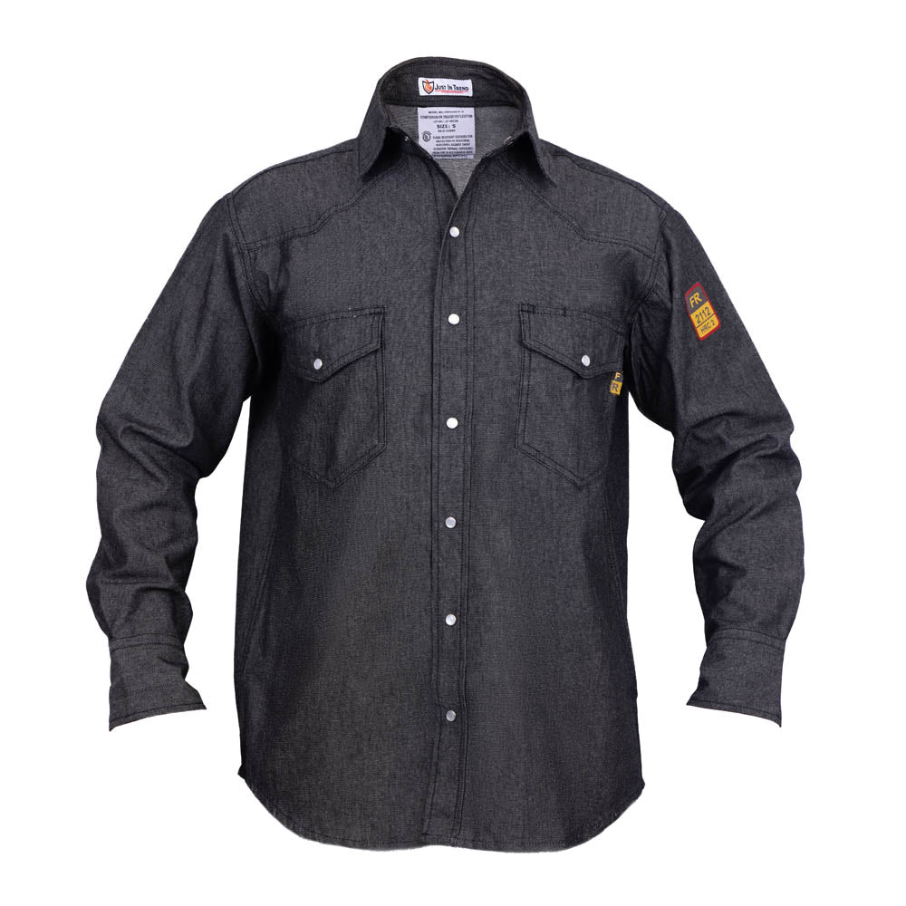 Flame Resistant FR Denim Shirt - 100% C