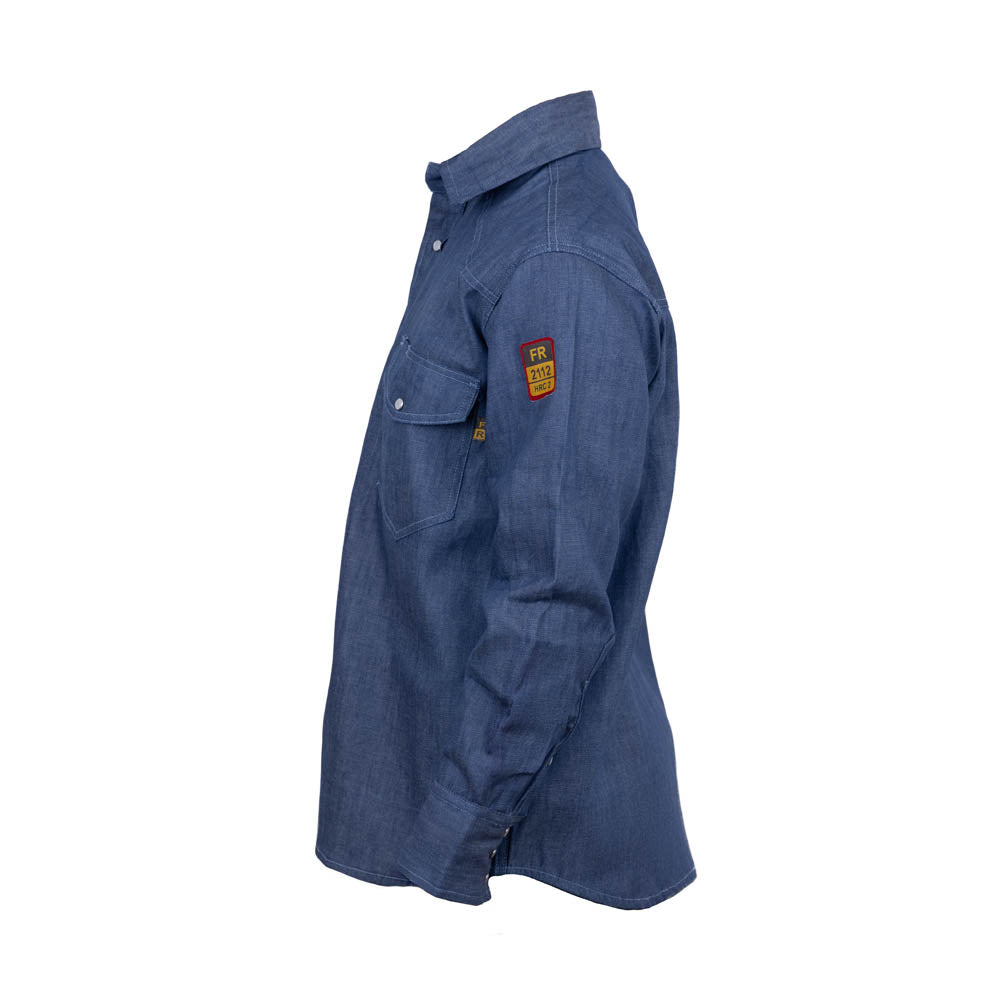 Flame Resistant FR Denim Shirt - 100% C