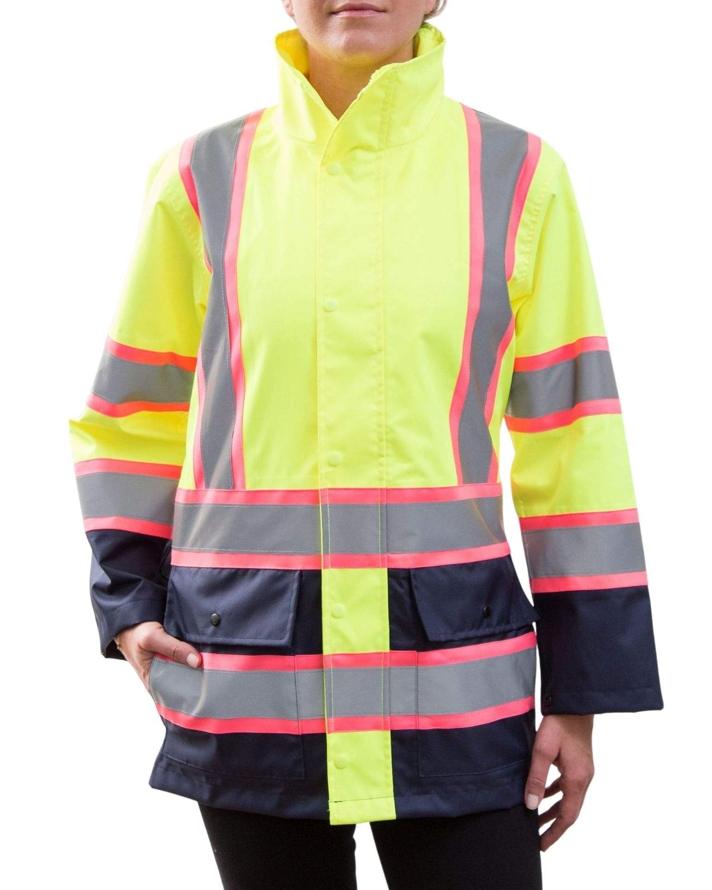 UHV825 HiVis Women's Rain Jacket