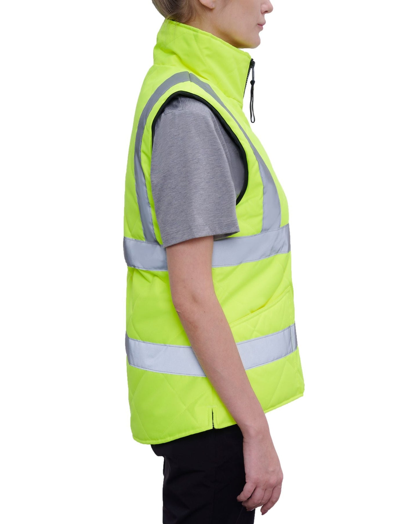 UHV995 HiVis Women's High Collar WarmUP Insulated Safety Vest