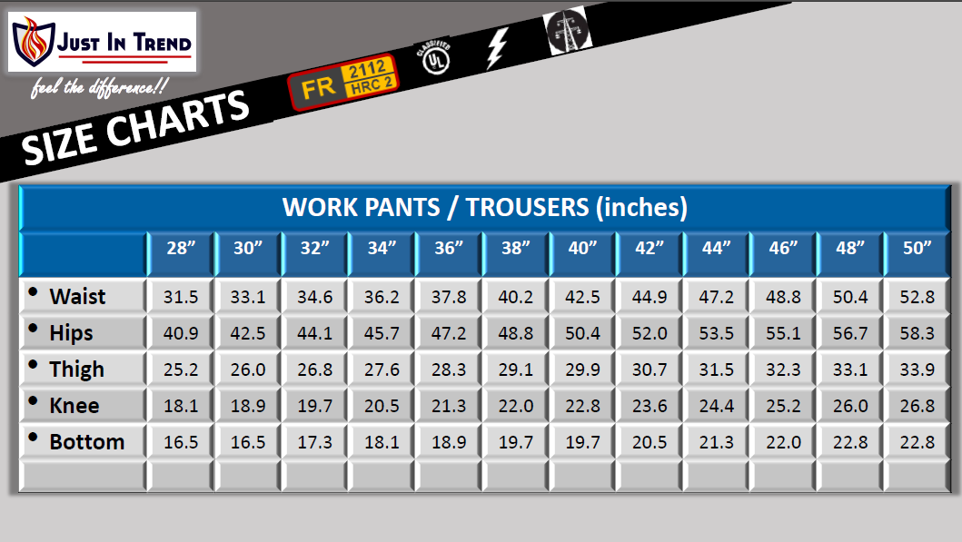 Flame Resistant Flex Fit Trouser - Pant , 9 oz