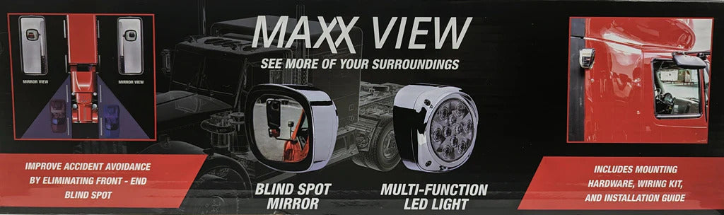 Maxx View Mirrors, Backup Light, Strobe & Signal Kit