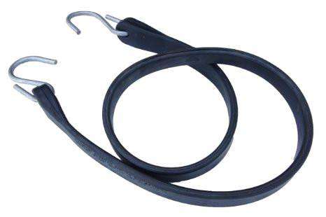 21 Inch Rubber Tarp Straps w/ Crimped S Hooks | 100 PACK