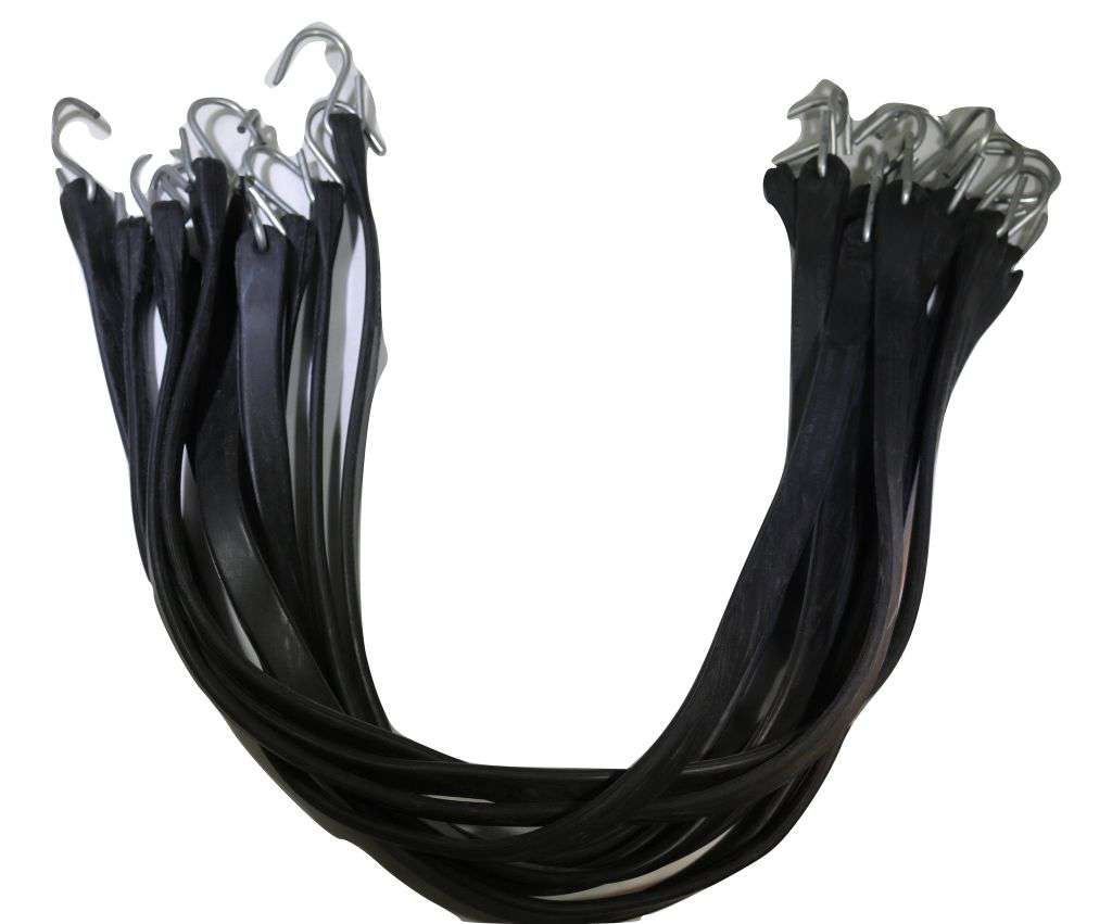 Mixed Pack of Rubber Tarp Straps (10) 9", (20) 15", (20) 21" Rubber Tarp Straps | 50 PACK