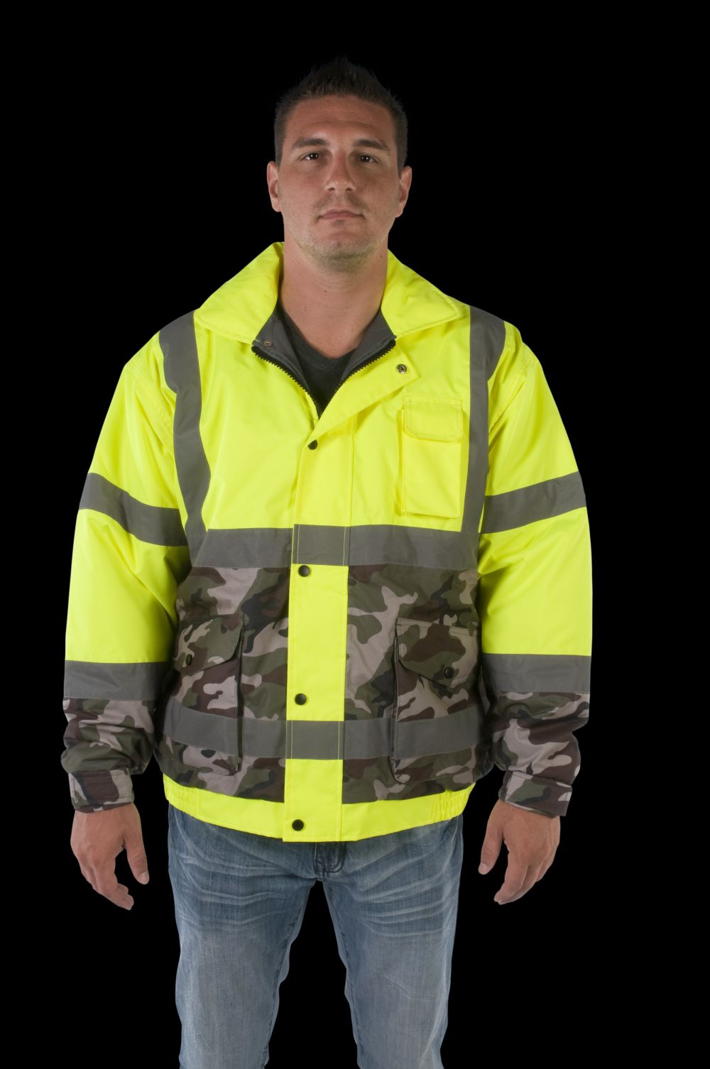 UHV561 HiVis Bomber with Camo Bottom - SPECIAL EDITION