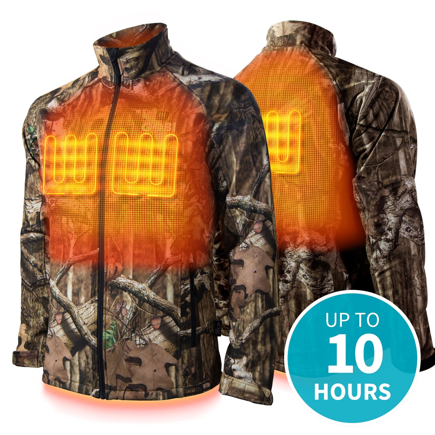 Sahara Heated Hunting Jacket - Mossy Oak® Camo