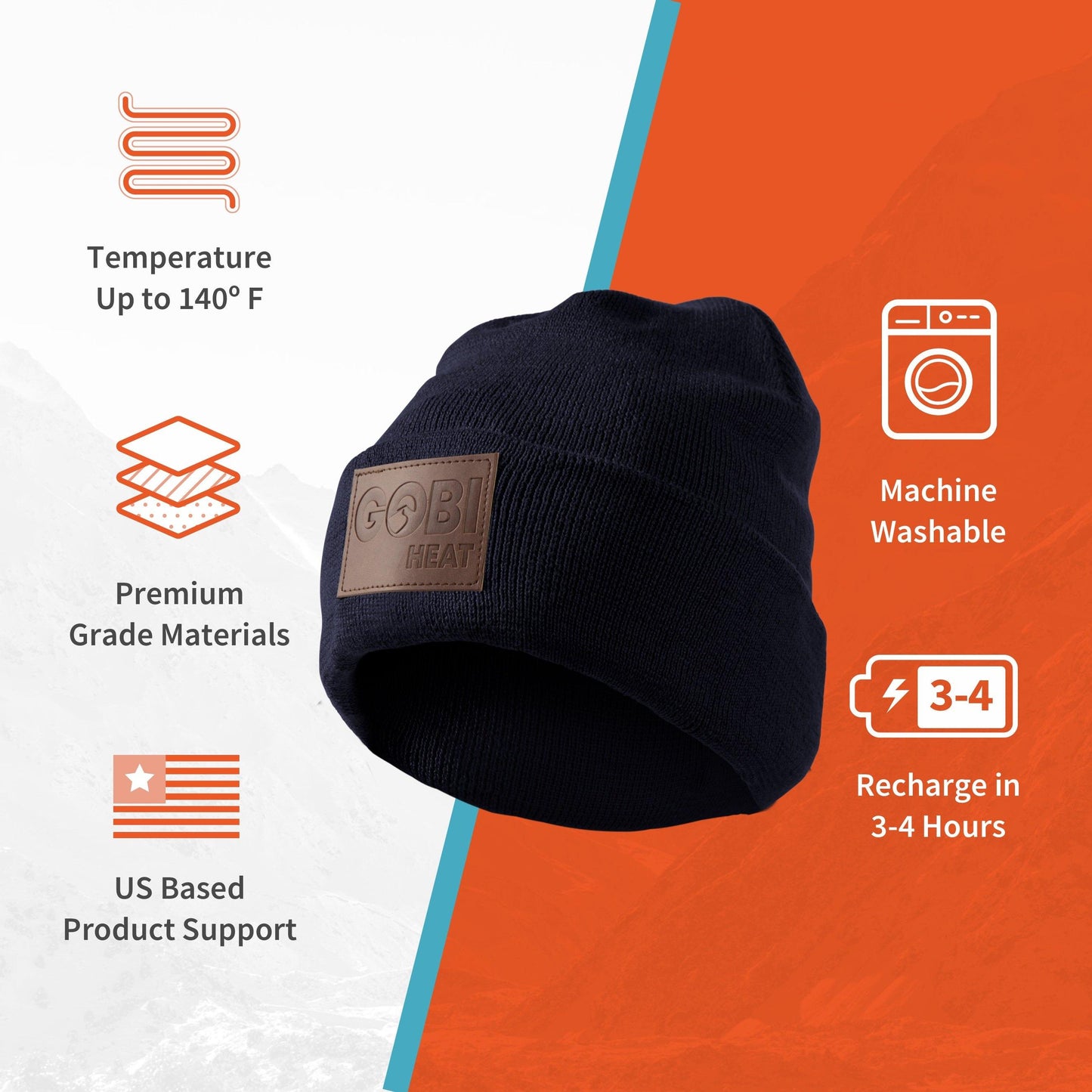 Summit Mens Heated Beanie