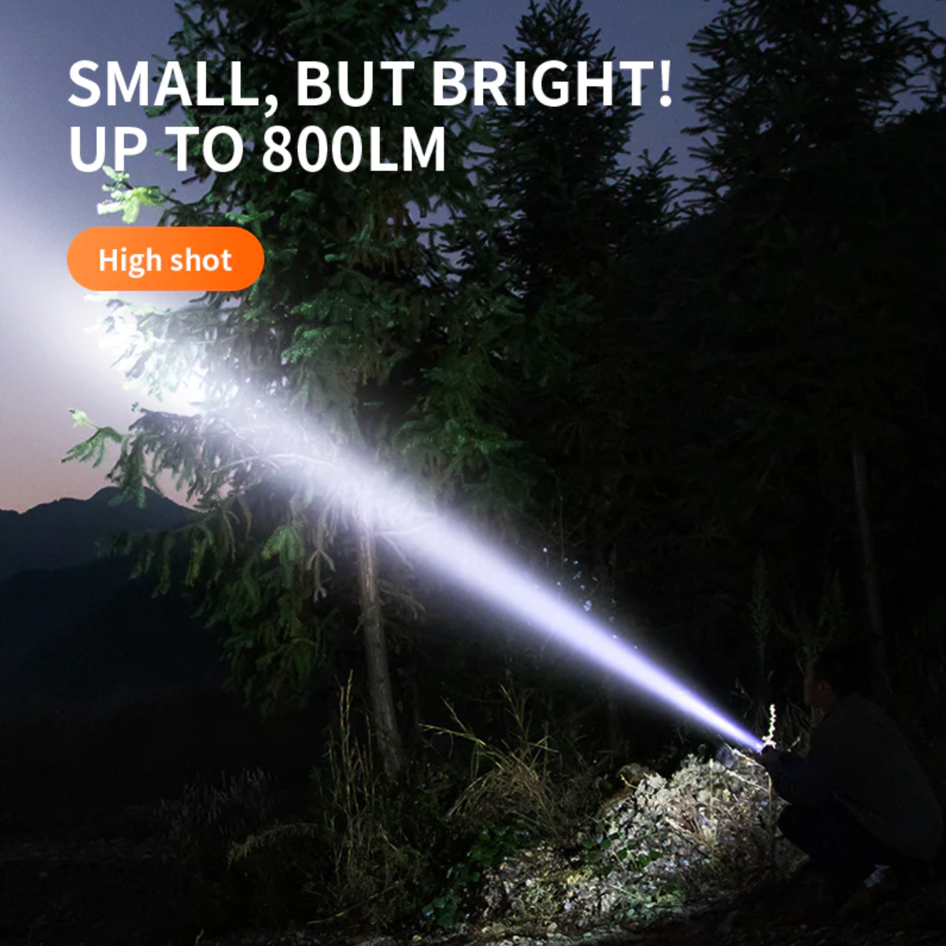 NEW for 2023 - SuperFire EM01 Mini LED Keychain Portable Flashlight USB-C rechargeable with Magnet UV/Red/Blue Light