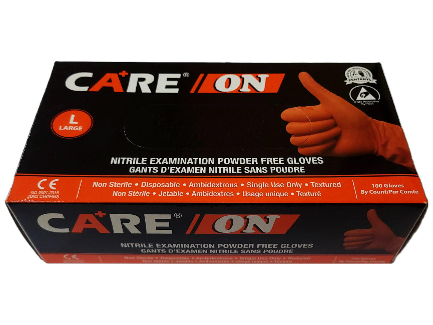 Gloves Nitrile Orange Powder Free 4.5 mil (Case)