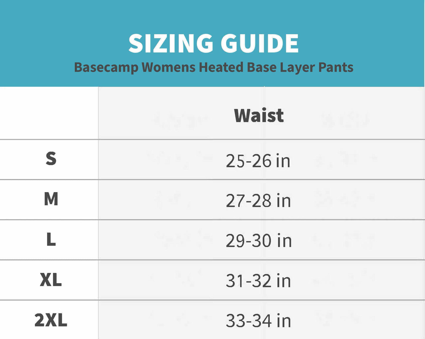 Basecamp Womens Heated Baselayer Pants
