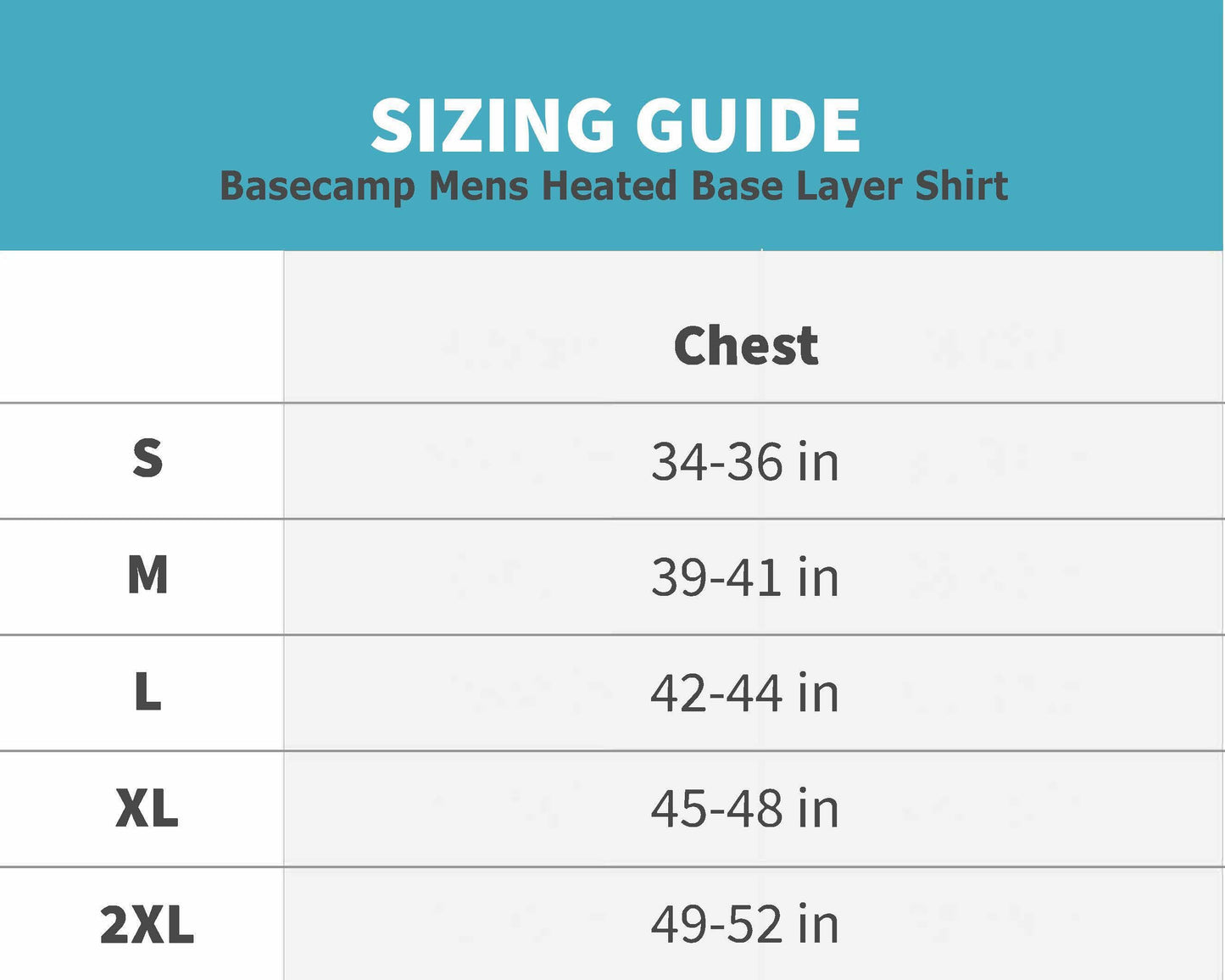 Basecamp Mens Heated Base Layer Shirt