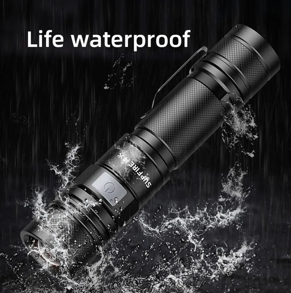 SuperFire A2-P50 Rechargeable LED USB Flashlight