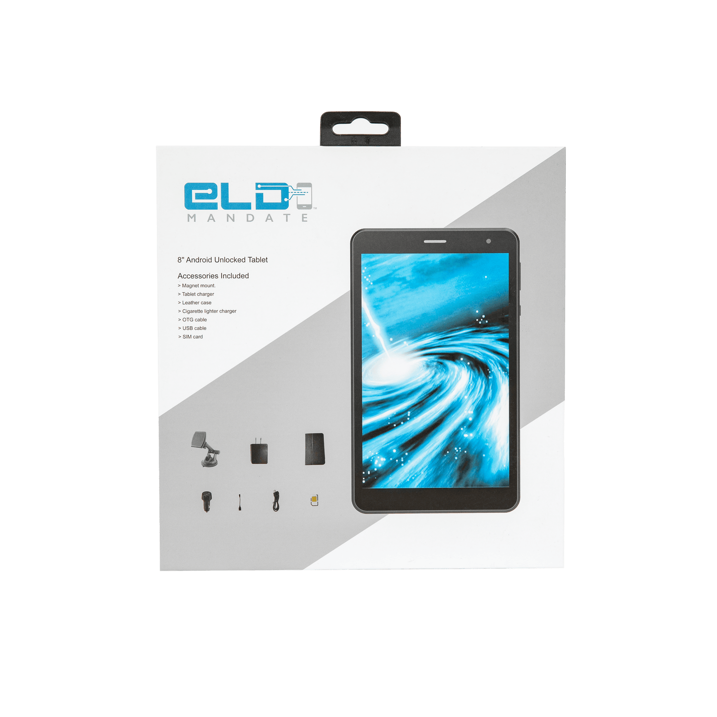 ELD Mandate's 8" Dashboard Tablet with GPS (16Gb or 32Gb)