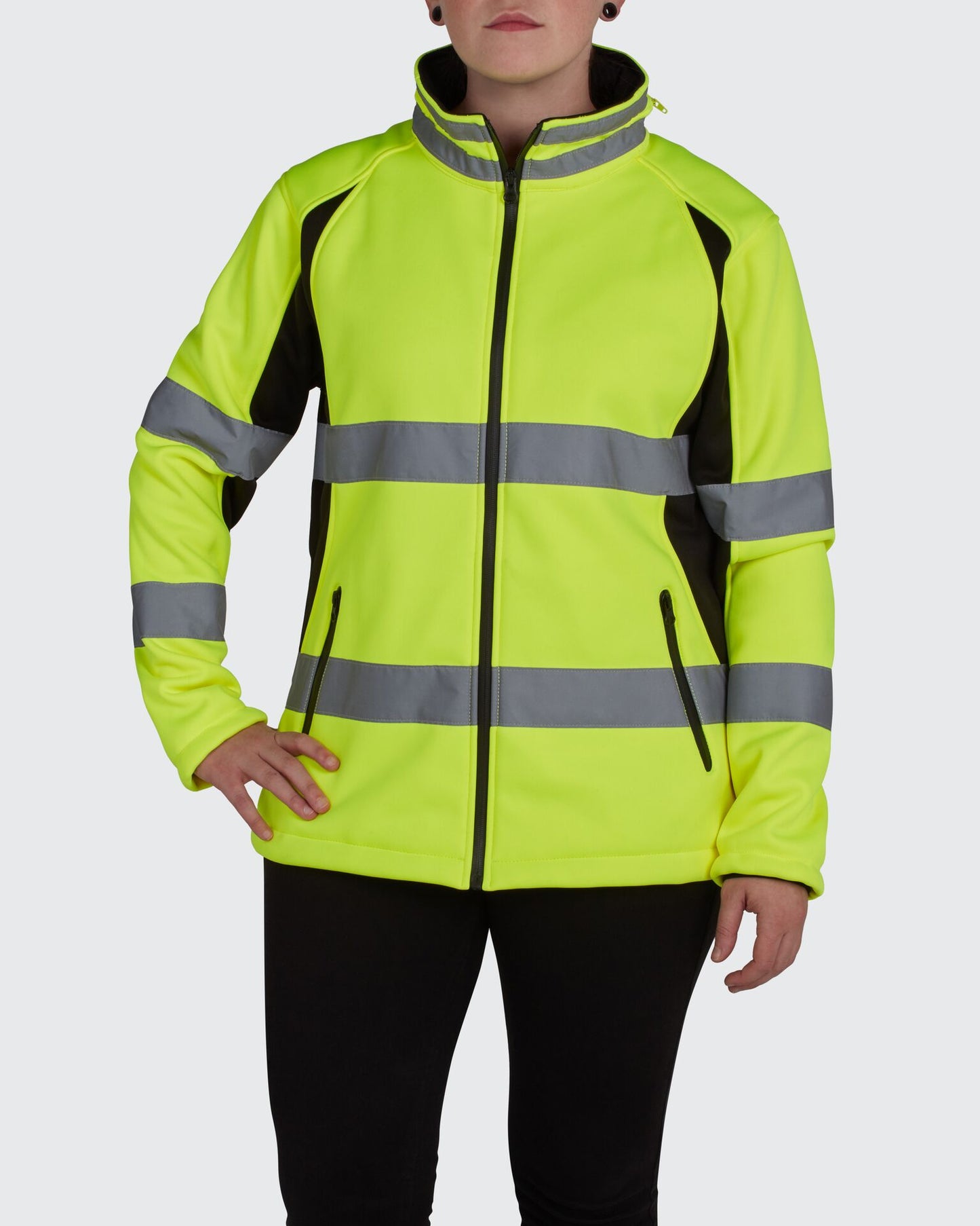 HiVis Women's Full Zip Soft Shell Jacket