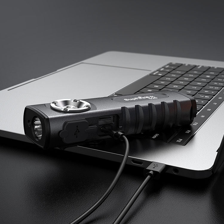 SuperFire G20 High End Rechargeable Flashlight with built-in Cell Phone Charger