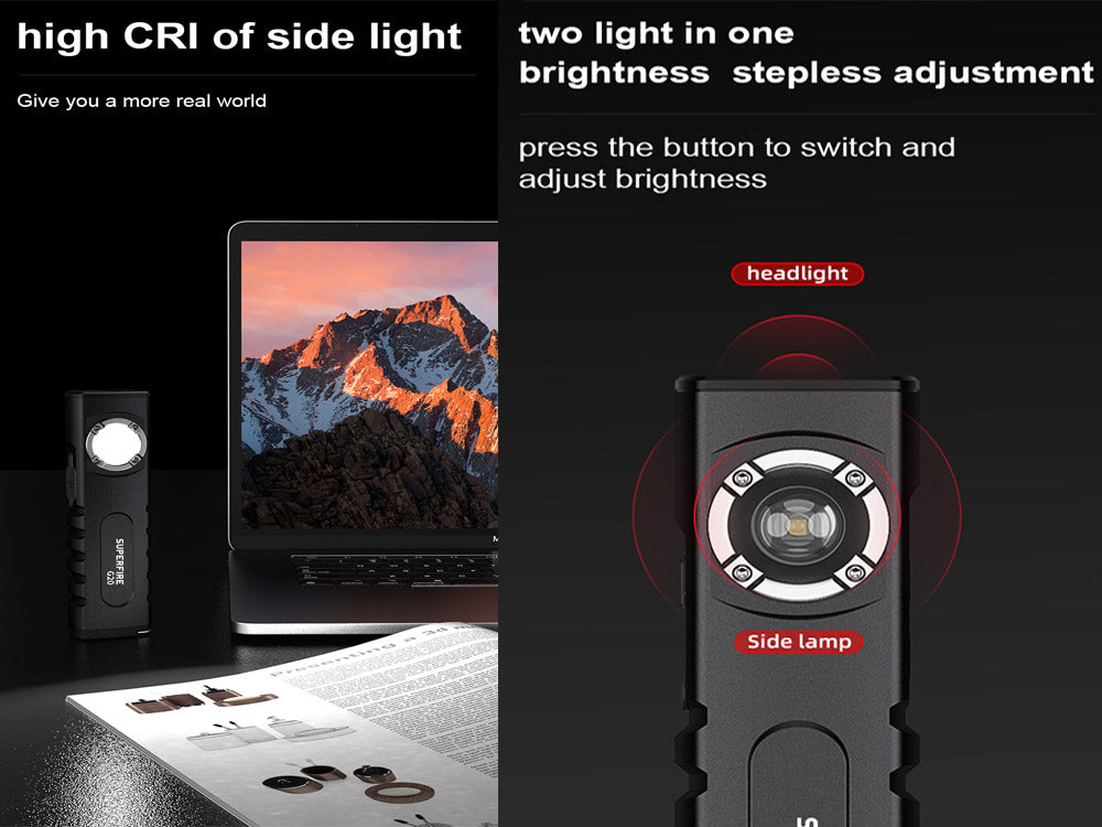 SuperFire G20 High End Rechargeable Flashlight with built-in Cell Phone Charger