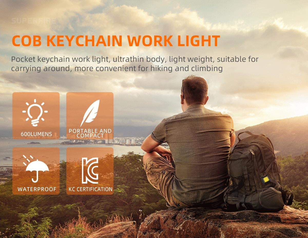 Multi-Function Keychain LED Work Light