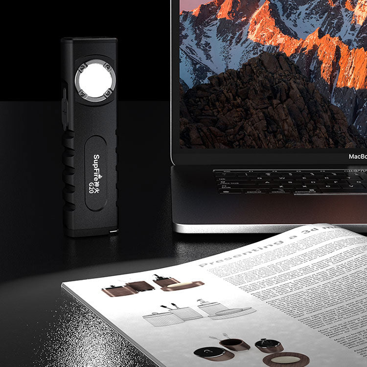 SuperFire G20 High End Rechargeable Flashlight with built-in Cell Phone Charger
