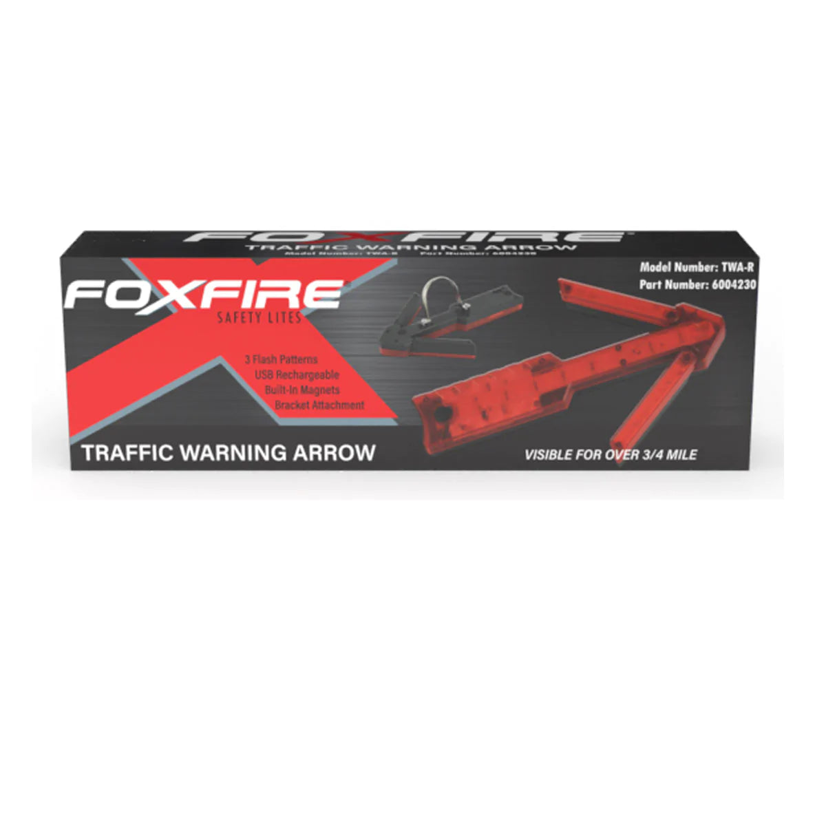 Foxfire LED Traffic Warning Arrow, Red